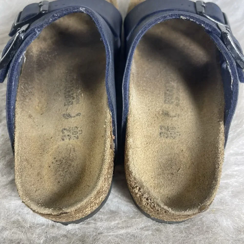Birkenstock Arizona Blue Navy Birko-Flor Sandals Kids EU 32 US 1
